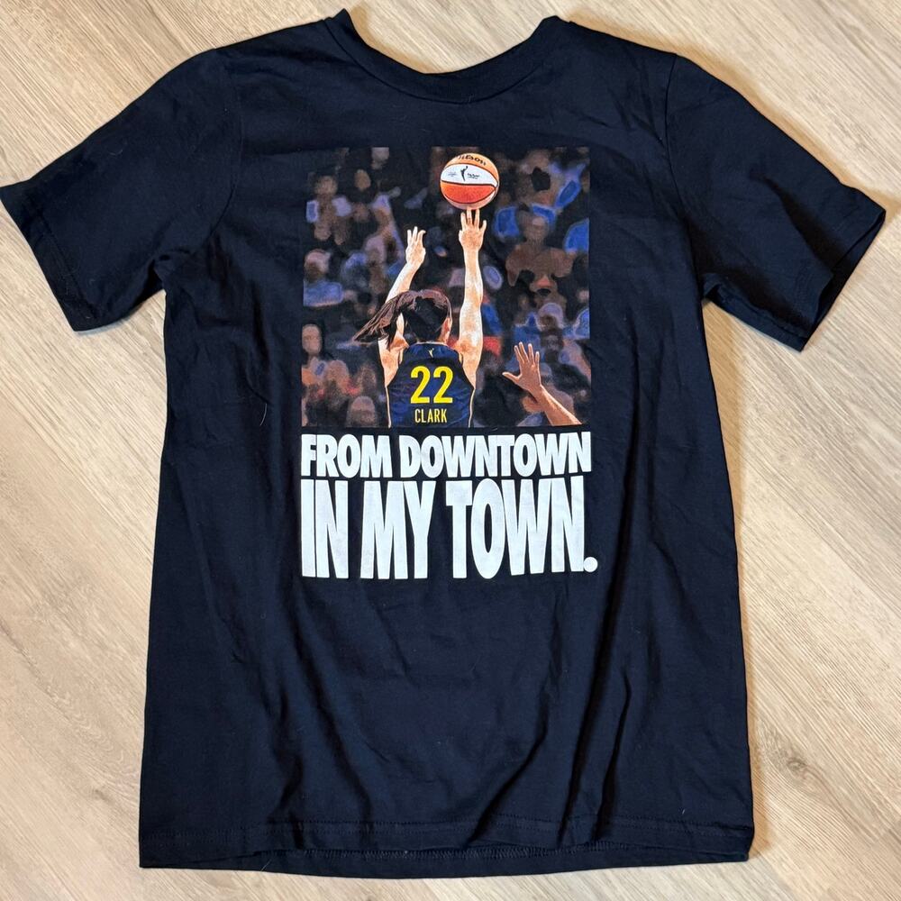 Nike Caitlin Clark Indiana Fever WNBA T Shirt Youth M 10/12 NWT Black